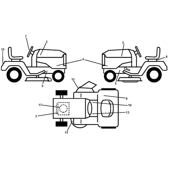 McCulloch M11577RB - 96041012300 - 2010-03 - Decals Parts Diagram