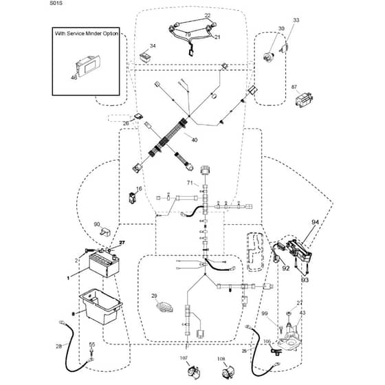 McCulloch M11577RB - 96041016501 - 2010-11 - Electrical Parts Diagram