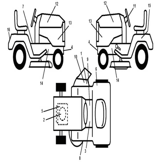 McCulloch M11597 - 96011023408 - 2010-07 - Decals Parts Diagram