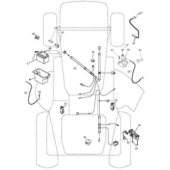 McCulloch M11597 - 96011023408 - 2010-07 - Electrical Parts Diagram