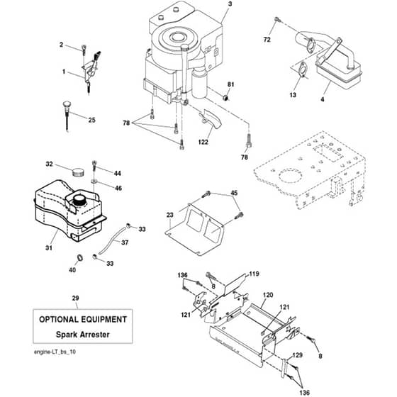 McCulloch M11597 - 96011023409 - 2010-10 - Engine Parts Diagram