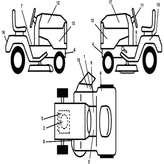 McCulloch M11597 - 96011023700 - 2008-06 - Decals Parts Diagram