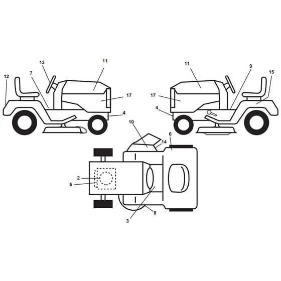McCulloch M11597 - 96011023702 - 2010-03 - Decals Parts Diagram