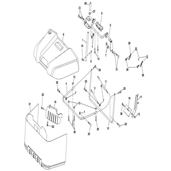 McCulloch M115-77TC - 96051005801 - 2013-05 - Bagger Parts Diagram