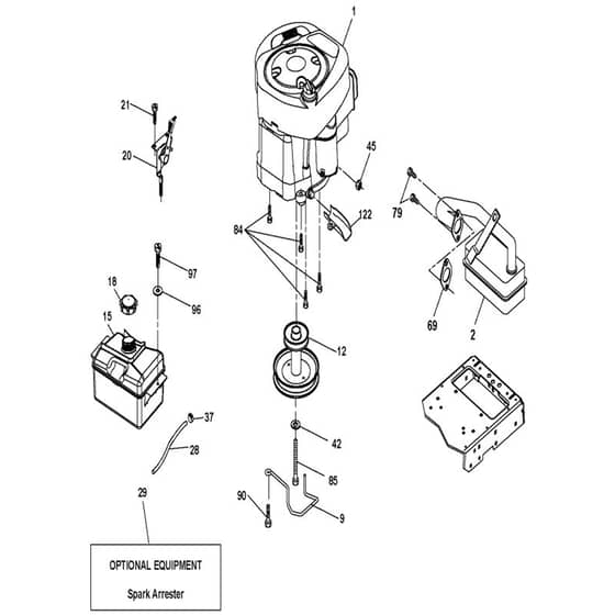 McCulloch M115-77TC - 96051005801 - 2013-05 - Engine Parts Diagram