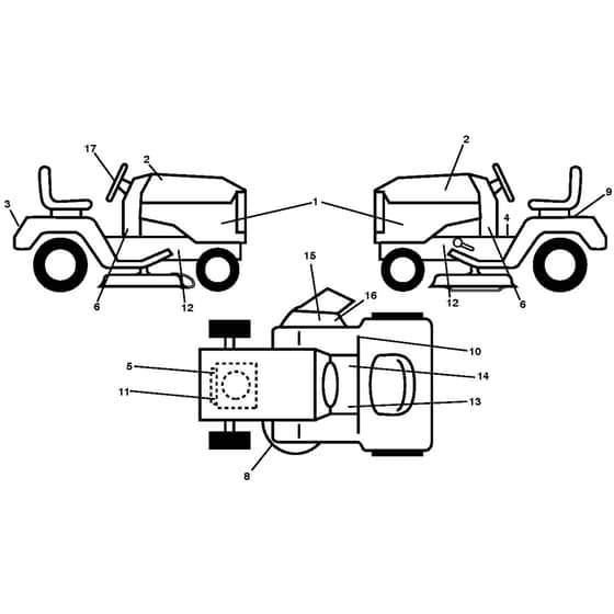 McCulloch M125107 - 96041026900 - 2011-09 - Decals Parts Diagram