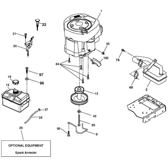 McCulloch M125107H - 96041020301 - 2011-08 - Engine Parts Diagram