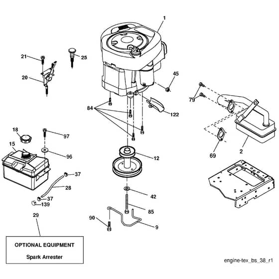 McCulloch M125107T - 96041029000 - 2012-08 - Engine Parts Diagram