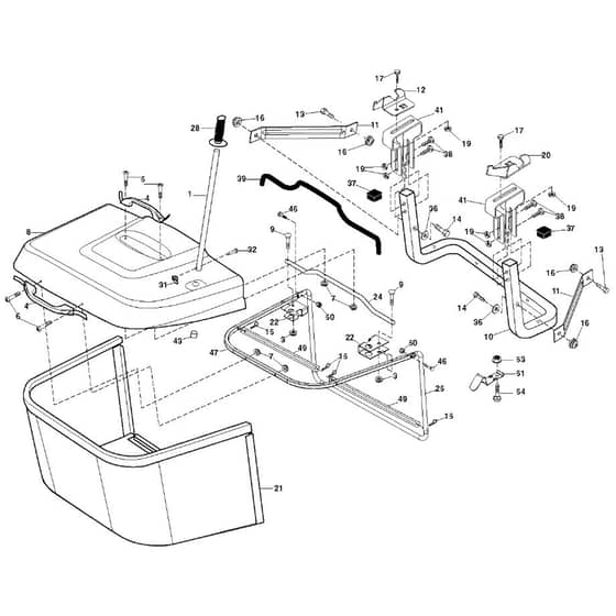 McCulloch M12592RB - 96061016202 - 2008-05 - Bagger Parts Diagram