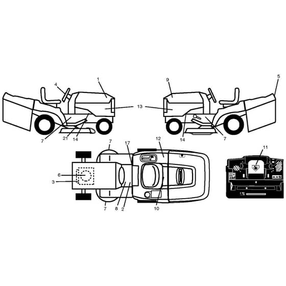 McCulloch M12592RB - 96061016202 - 2008-05 - Decals Parts Diagram