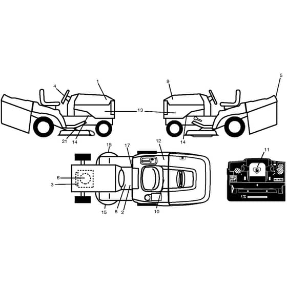 McCulloch M12592RB - 96061016901 - 2008-08 - Decals Parts Diagram