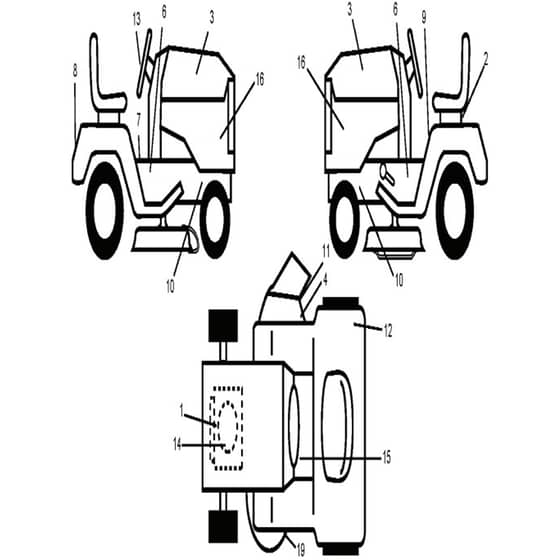McCulloch M12597 - 96011029700 - 2010-09 - Decals Parts Diagram