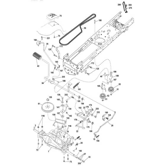 McCulloch M12597 - 96041023800 - 2011-09 - Drive Parts Diagram