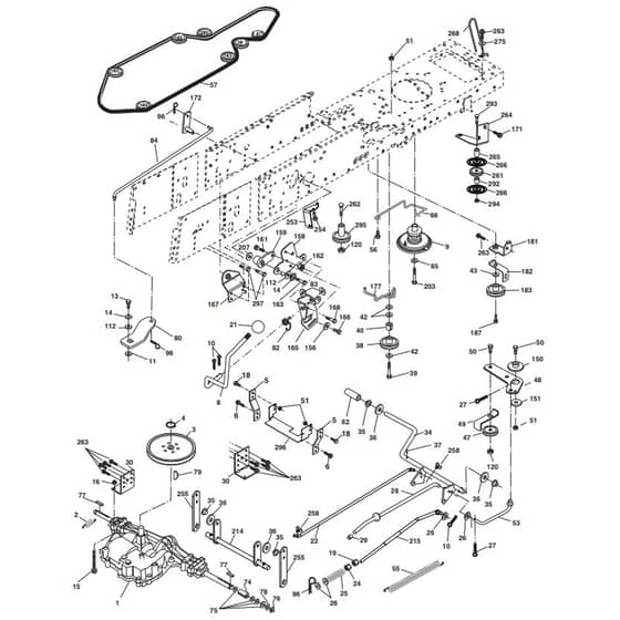McCulloch M12597RB - 96061028701 - 2010-04 - Drive Parts Diagram