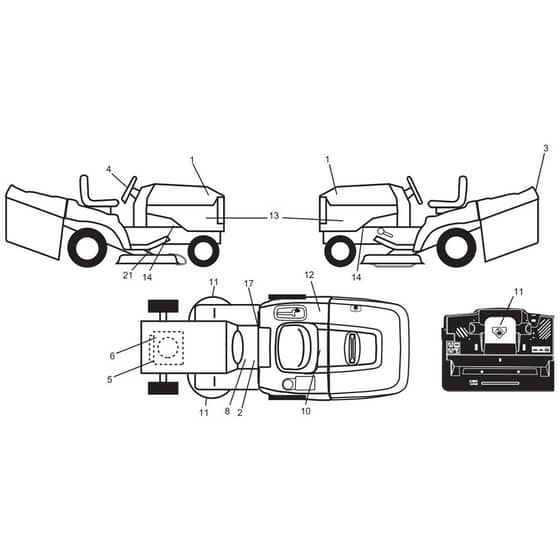 McCulloch M12597RB - 96061029000 - 2010-07 - Decals Parts Diagram