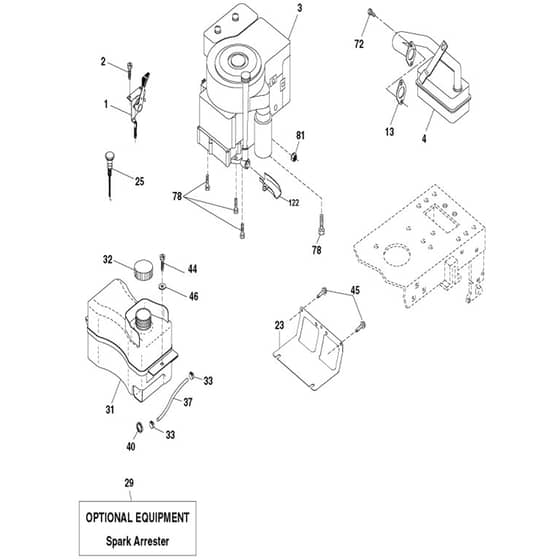 McCulloch M12597RB - 96061031300 - 2010-09 - Engine Parts Diagram