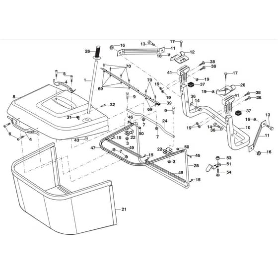 McCulloch M12597RB - 96061031301 - 2011-04 - Bagger Parts Diagram