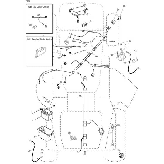 McCulloch M125-107T - 96041033500 - 2013-06 - Electrical Parts Diagram