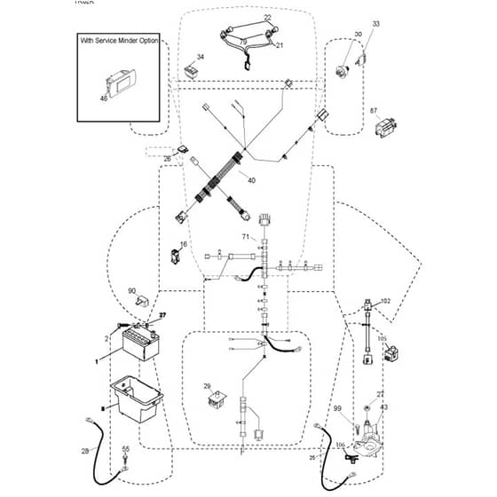 McCulloch M125-107T - 96041035300 - 2013-06 - Electrical Parts Diagram