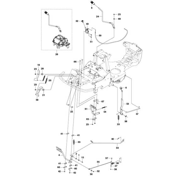 McCulloch M125-85F - 967295401 - 2015-01 - Controls Parts Diagram