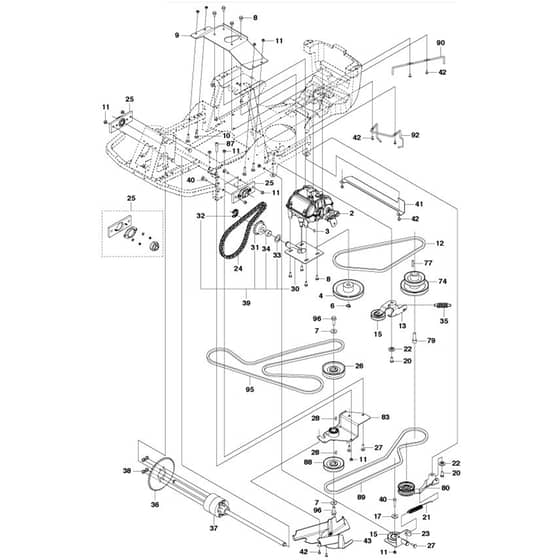 McCulloch M125-85F - 967295401 - 2016-01 - Transmission Parts Diagram