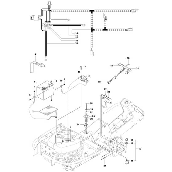 McCulloch M125-94FH - 967028401 - 2014-03 - Electrical Parts Diagram