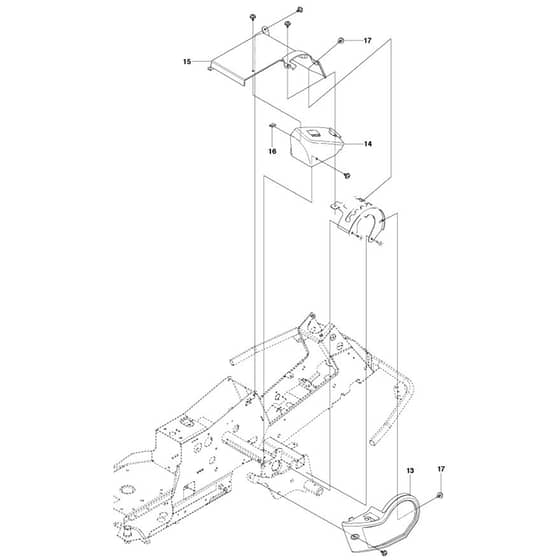 McCulloch M125-94FH - 967028402 - 2018 - Cover (1) Parts Diagram