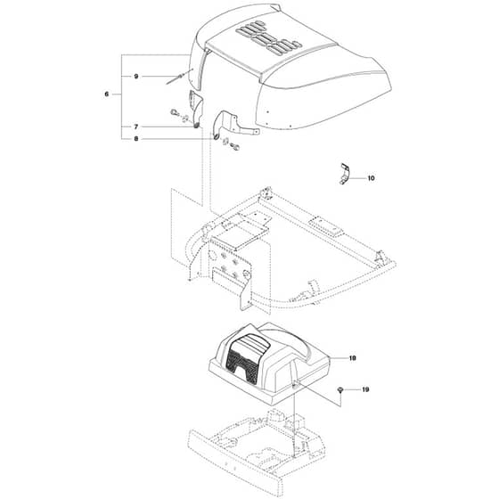 McCulloch M125-94FH - 967028402 - 2018 - Cover (2) Parts Diagram