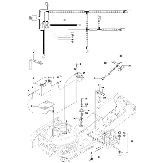 McCulloch M125-94FH - 967028402 - 2018 - Electrical Parts Diagram