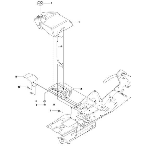 McCulloch M125-94FH - 967028402 - 2018 - Fuel System Parts Diagram