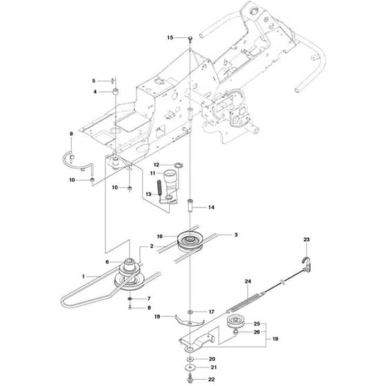 McCulloch M125-94FH - 967028402 - 2018 - Transmission (1) Parts Diagram