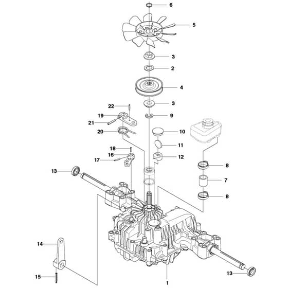 McCulloch M125-94FH - 967028402 - 2018 - Transmission (2) Parts Diagram