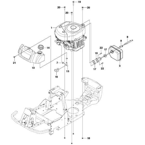 McCulloch M125-97FH - 967206901 - 2013-01 - Engine Parts Diagram