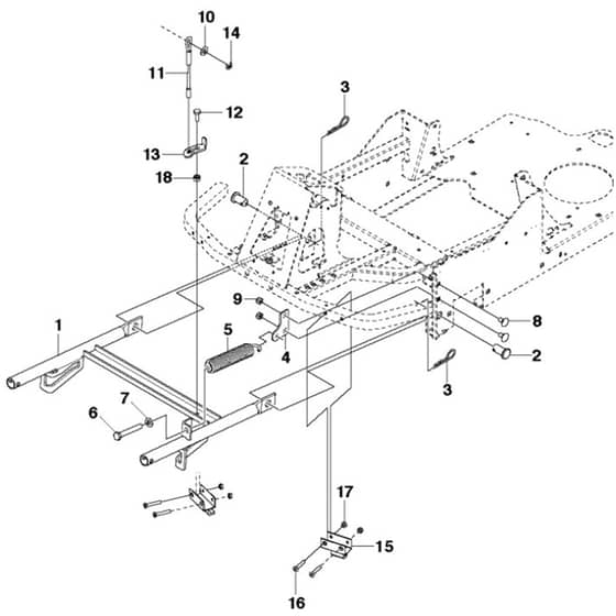 McCulloch M125-97FH - 967206901 - 2013-01 - Frame Parts Diagram