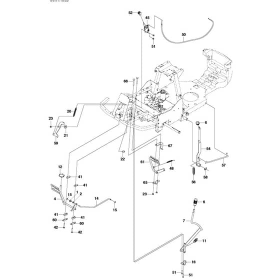 McCulloch M125-97FH - 967207101 - 2013-01 - Controls Parts Diagram