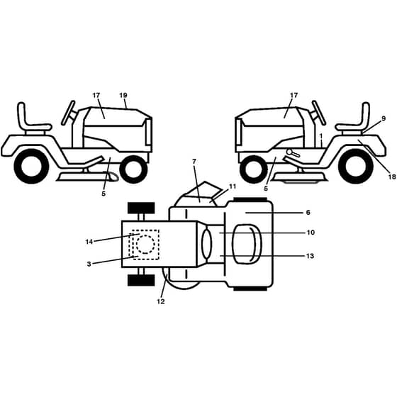 McCulloch M125-97T - 96041028801 - 2012-12 - Decals Parts Diagram