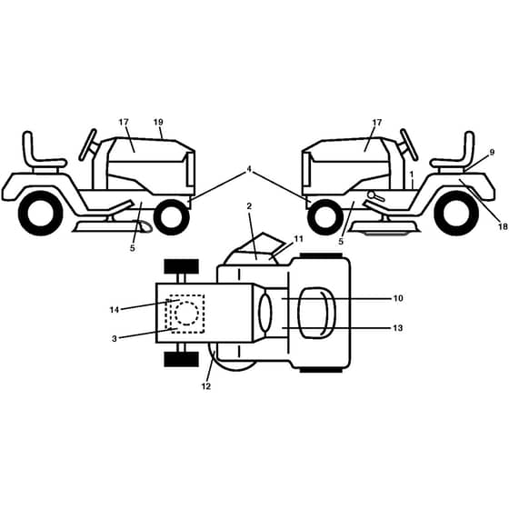 McCulloch M125-97T - 96041033401 - 2014-04 - Decals Parts Diagram
