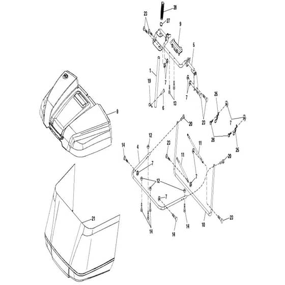 McCulloch M125-97TC - 96051006101 - 2013-01 - Bagger Parts Diagram