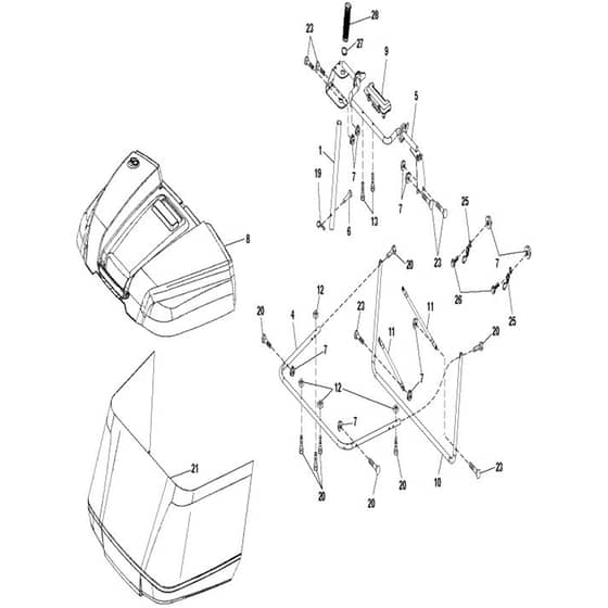 McCulloch M125-97TC - 96051006103 - 2014-06 - Bagger Parts Diagram