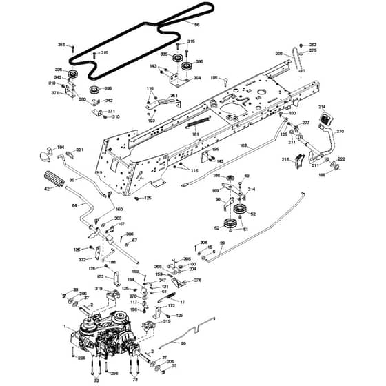 McCulloch M125-97TC - 96051011300 - 2013-06 - Drive Parts Diagram