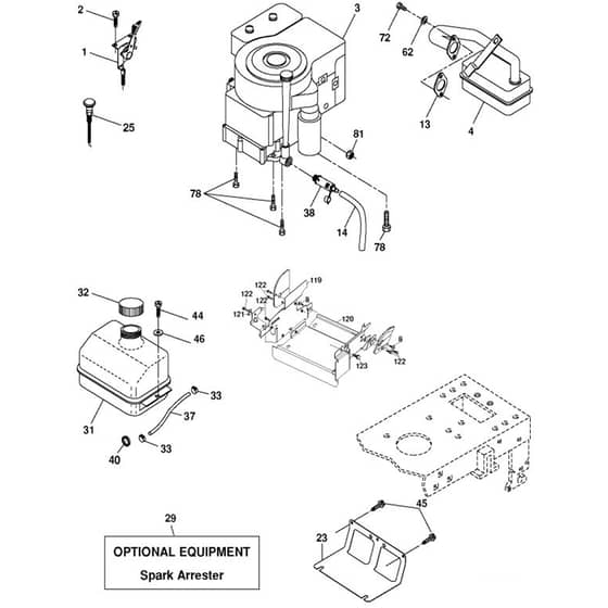 McCulloch M12T92RB - 96061010201 - 2009-08 - Engine Parts Diagram
