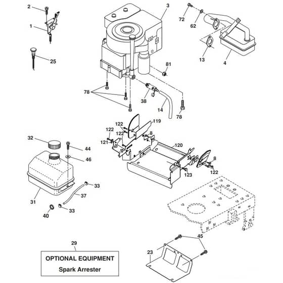 McCulloch M12T92RB - 96061010202 - 2009-08 - Engine Parts Diagram