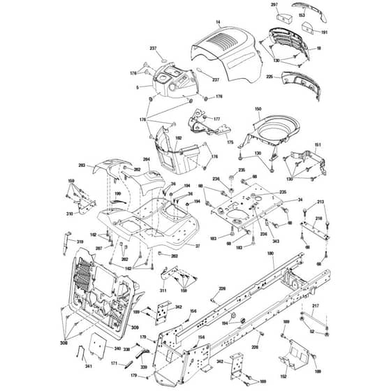 McCulloch M130-97RB - 96051003700 - 2012-01 - Chassis & Enclosures Parts Diagram