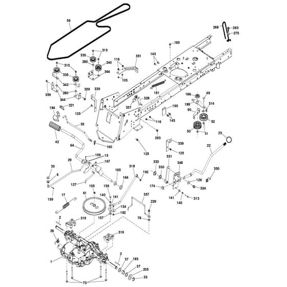 McCulloch M130-97RB - 96051003700 - 2012-01 - Drive Parts Diagram