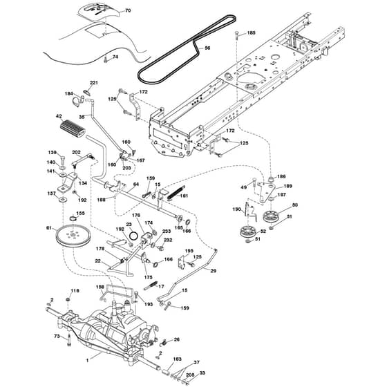 McCulloch M13538 - 96041017701 - 2010-03 - Drive Parts Diagram