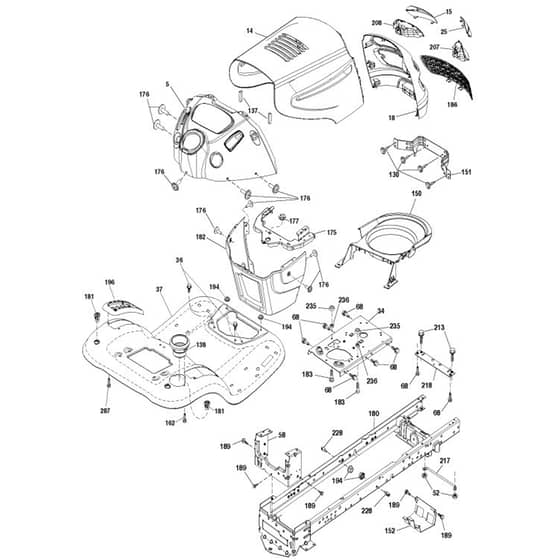 McCulloch M13577H - 96041021200 - 2010-09 - Chassis & Enclosures Parts Diagram