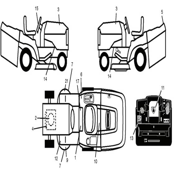 McCulloch M13592HRB - 96061009902 - 2008-08 - Decals Parts Diagram