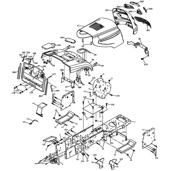 McCulloch M13592HRB - 96061009903 - 2008-08 - Chassis & Enclosures Parts Diagram