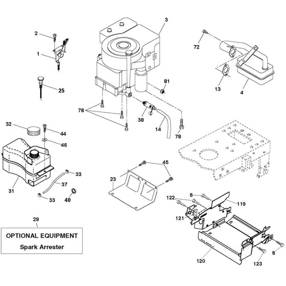 McCulloch M13592HRB - 96061009903 - 2008-08 - Engine Parts Diagram
