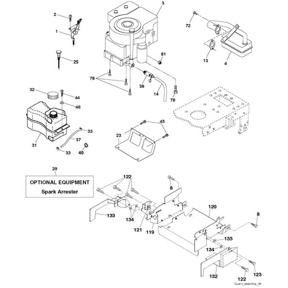 McCulloch M13592HRB - 96061009904 - 2010-03 - Engine Parts Diagram